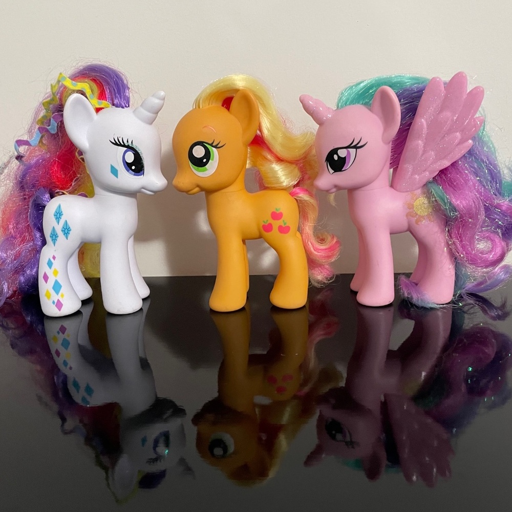 My Little Pony Fashion Style 6" G4 Ponies Applejack Rarity Princess Celestia